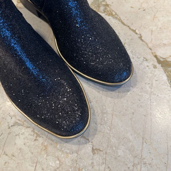 Kate Spade New York Black Sedgewick Glitter Rain Ankle Booties Womens Size 10/11 - Picture 8 of 12